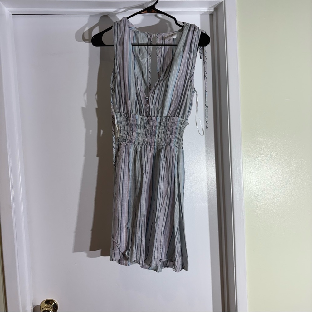 Elle Multicolor Striped Mini Dress